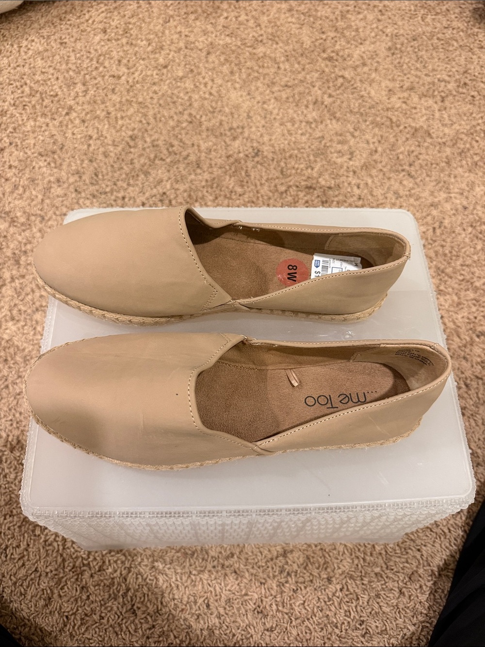 me too Neutral Tan Slip-On Espadrilles